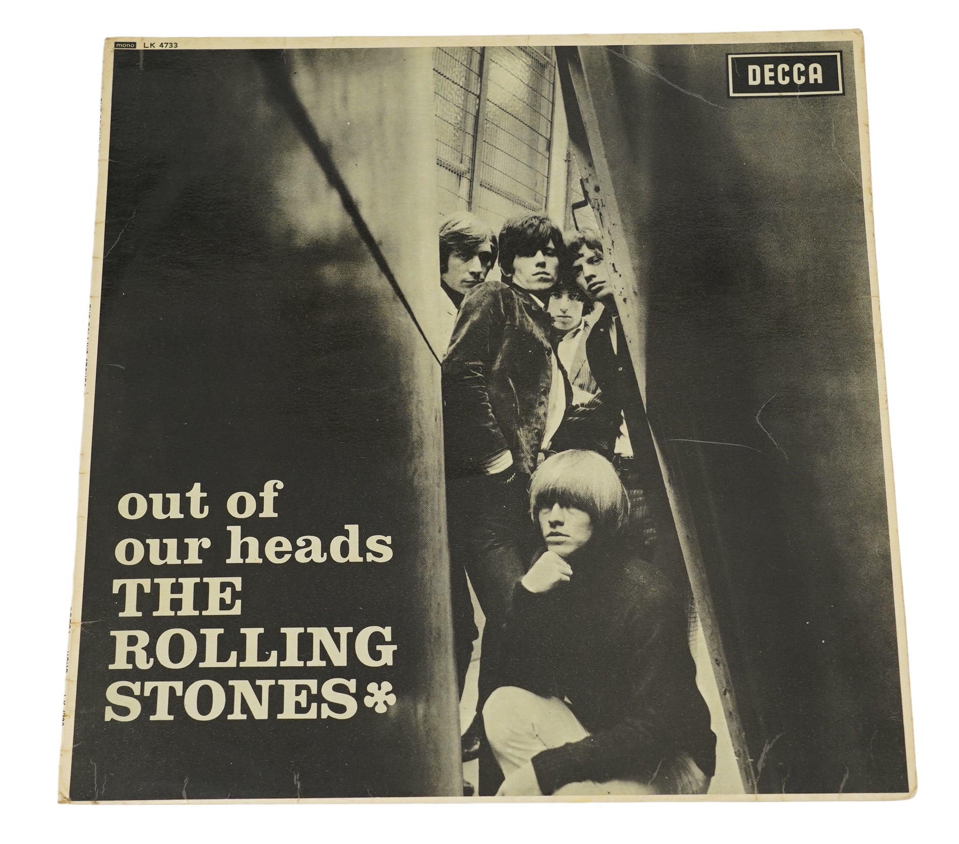 The Rolling Stones; Out of Our Heads, mono on Decca LK4733, ARL-6973-8B. Condition - fair, some surface scratches and wear to sleeve